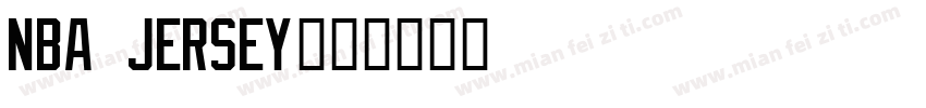 NBA Jersey字体转换